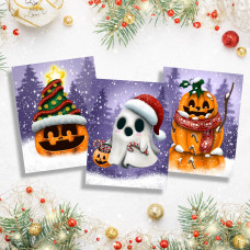 Halloween de noël (lot de 3) 